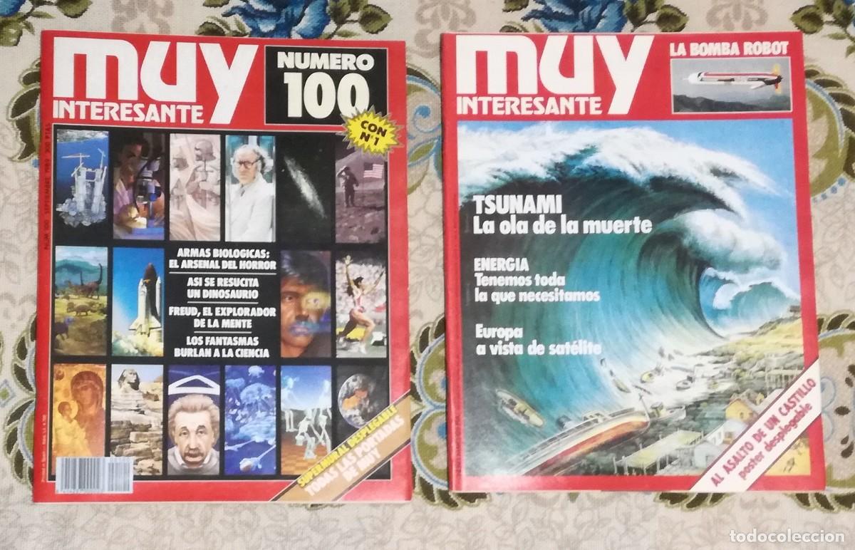 Coleccionismo de Revista Muy Interesante: Revista Muy Interesante, n&ordm; 100 - Incluye regalos: Revista n&ordm; 1 y mural desplegable las 100 portadas