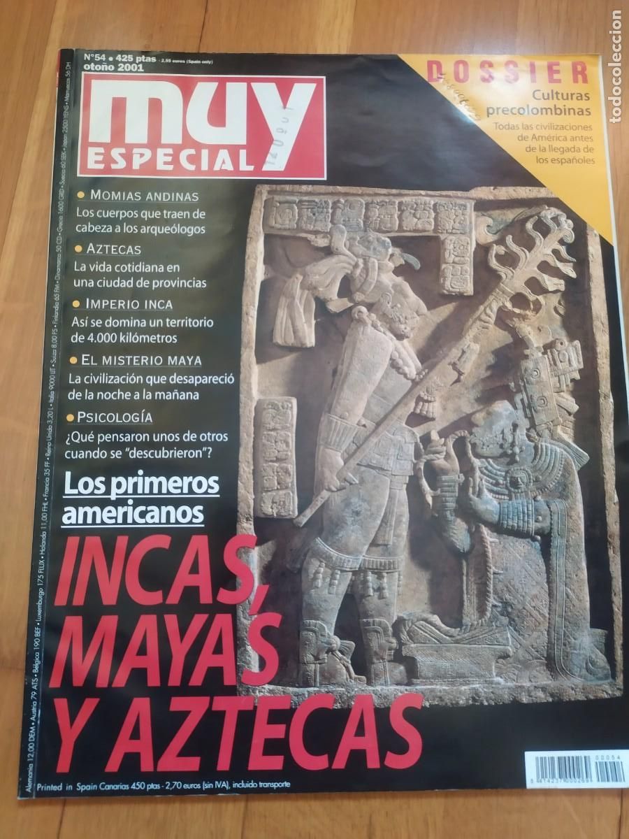Coleccionismo de Revista Muy Interesante: MUY ESPECIAL N&ordm; 54. INCAS ,MAYAS Y AZTECAS.