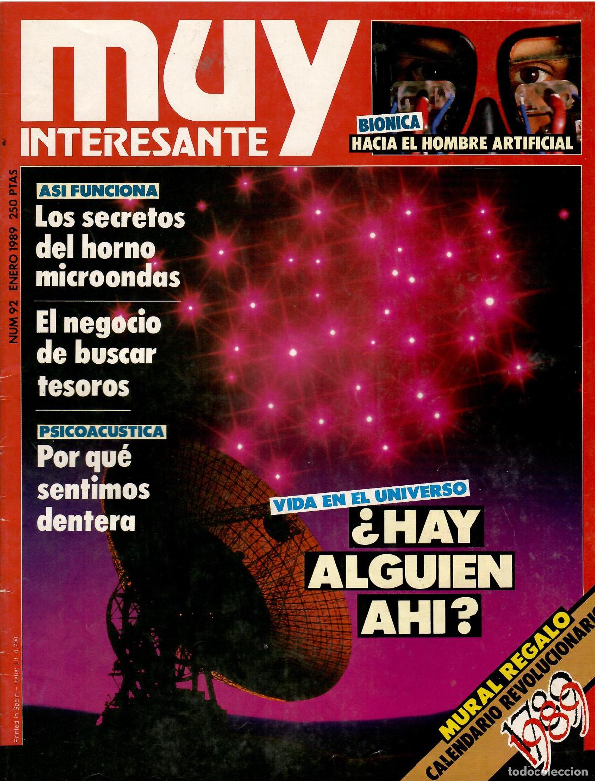 Coleccionismo de Revista Muy Interesante: Revista Muy Interesante, n&ordm; 92 - Enero 1989