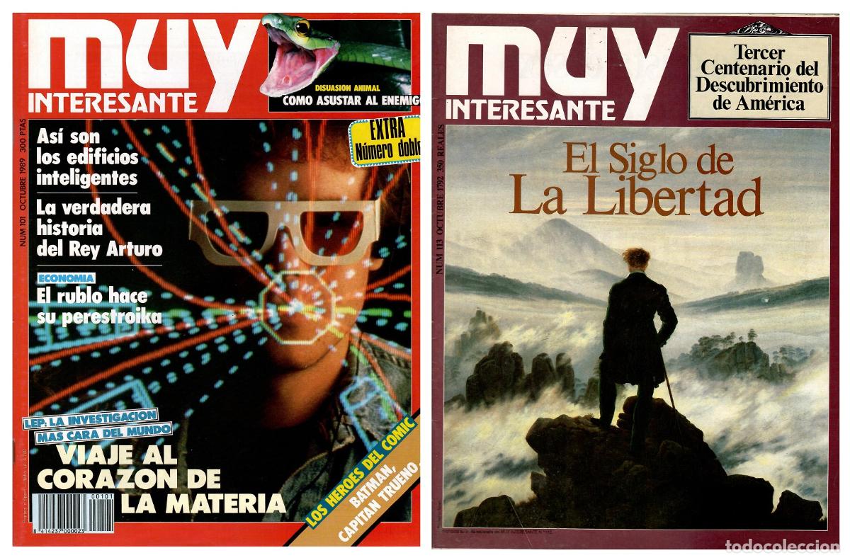 Coleccionismo de Revista Muy Interesante: Revista Muy Interesante, n&ordm; 101 - Octubre 1989; Incluye revista suplemento del Tercer Centenario