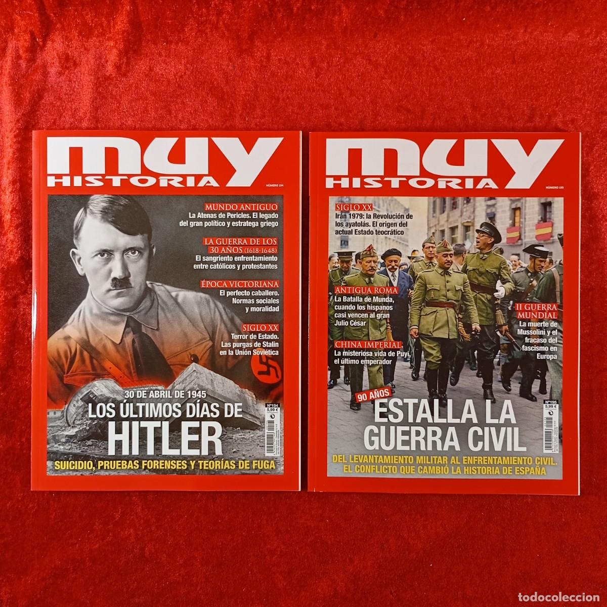 Coleccionismo de Revista Muy Interesante: MUY HISTORIA - LOTE 2 REVISTAS - N&Uacute;MEROS 194, 195 - ESTALLA LA GUERRA CIVIL, HITLER / 1340