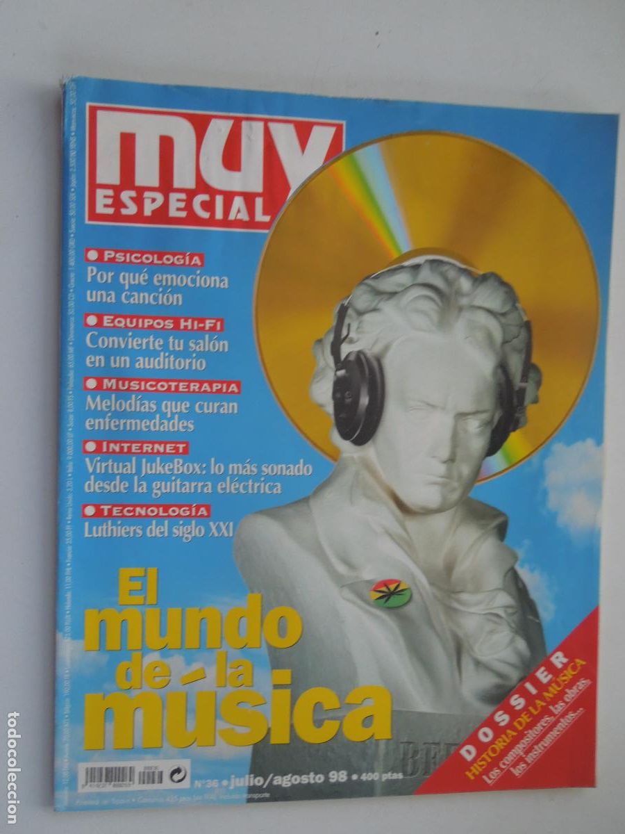 Coleccionismo de revista Muy Interesante: MUY ESPECIAL N&ordm; 36 - JULIO/AGOSTO 98 - EL MUNDO DE LA MUSICA - DOSSIER