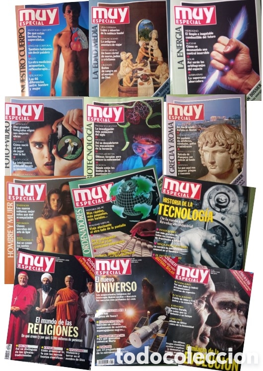 Coleccionismo de revista Muy Interesante: LOTE 12 MUY ESPECIAL, A&Ntilde;OS 90, PRIMEROS N&Uacute;MEROS