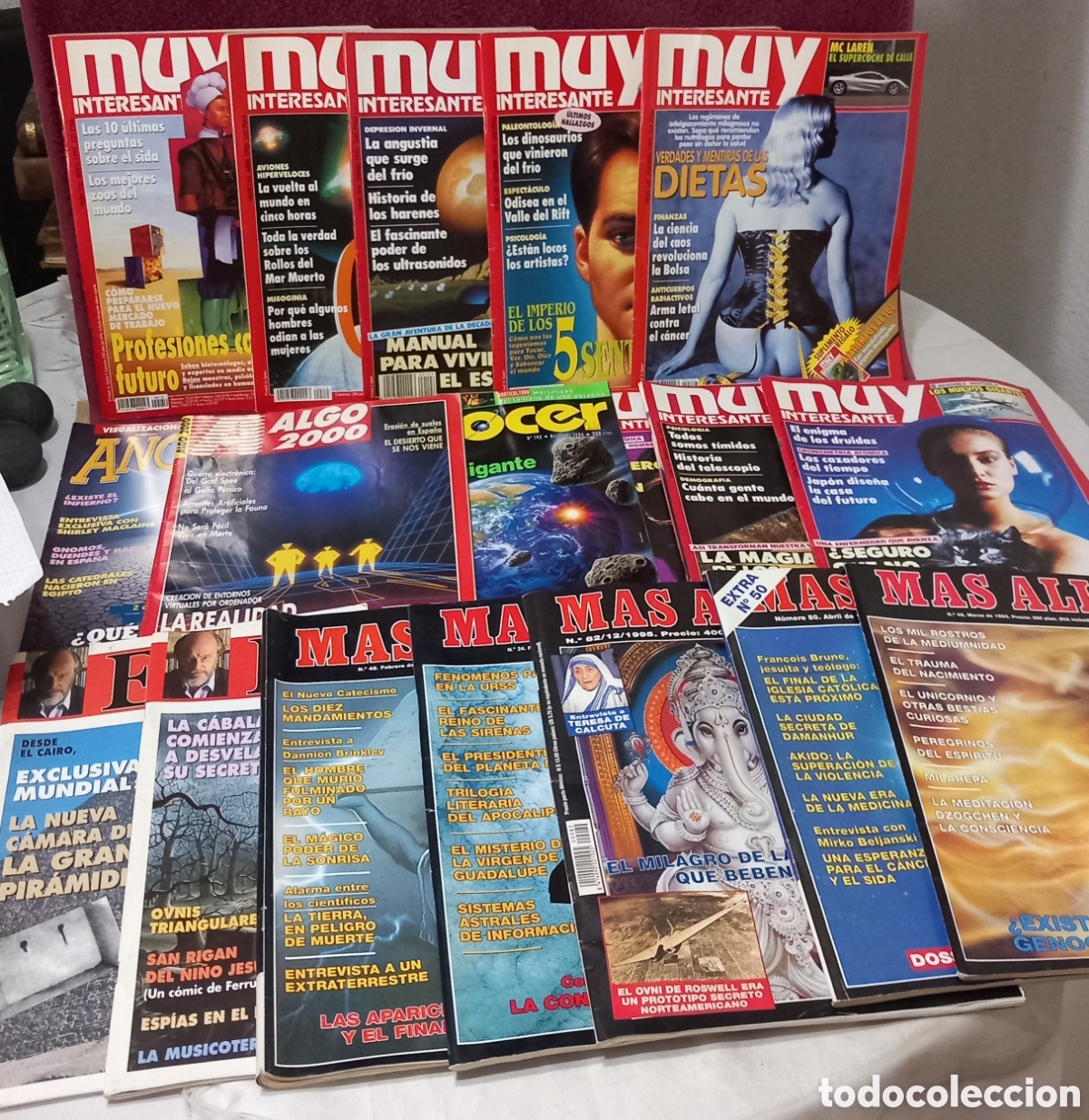 Coleccionismo de revista Muy Interesante: LOTE 19&times;MUY INTERESANTE/MAS ALLA/ESPACIO TIEMPO/ALGO 2000/A&Ntilde;O CERO