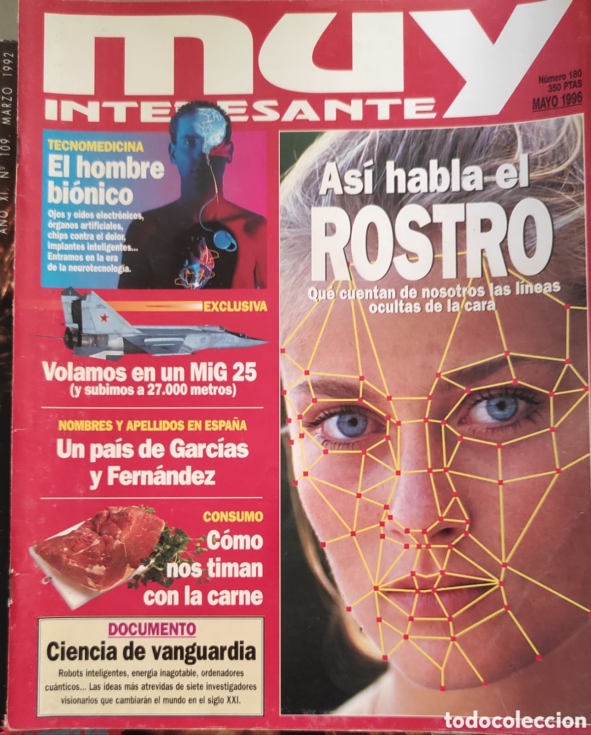 Coleccionismo de revista Muy Interesante: Muy Interesante N&deg; 180. Mayo 1996.