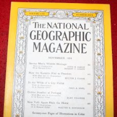 Coleccionismo de National Geographic: THE NATIONAL GEOGRAPHIC MAGAZINE - ED. USA - NOVIEMBRE 1954 - EN INGLÉS - PORTUGAL, NEW YORK.... Lote 26598079