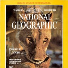 Coleccionismo de National Geographic: NATIONAL GEOGRAPHIC. ED INGLESA.VOL 162. N 6. DICIEMBRE 1982. LEON. HERCULANO. GAZA. MEDITERRANEO.. Lote 28775756