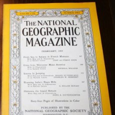Coleccionismo de National Geographic: THE NATIONAL GEOGRAPHIC MAGAZINE - ED. USA - FEBRUARY 1955 - EN INGLÉS - MARRUECOS FRANCÉS.... Lote 30153175