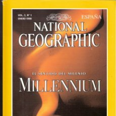 Coleccionismo de National Geographic: NATIONAL GEOGRAPHIC. EL SENTIDO DEL MILENIO. MILLENIUM. VOL. 2. Nº 1. ENERO 1998. ESPAÑA. SUMARIO.. Lote 43649401