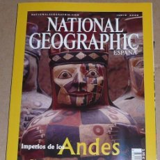 Coleccionismo de National Geographic: REVISTA NATIONAL GEOGRAPHIC JUNIO 2002 IMPERIOS DE LOS ANDES. Lote 71417779