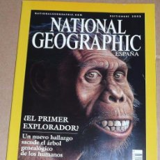Coleccionismo de National Geographic: REVISTA NATIONAL GEOGRAPHIC SEPTIEMBRE 2002 EL PRIMER EXPLORADOR, ÁRBOL GENEALÓGICO DE LOS HUMANOS. Lote 180423443