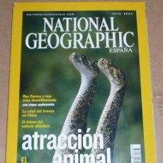Coleccionismo de National Geographic: REVISTA NATIONAL GEOGRAPHIC JULIO 2003 ATRACCIÓN ANIMAL, EL JUEGO DEL CORTEJO. Lote 71419179