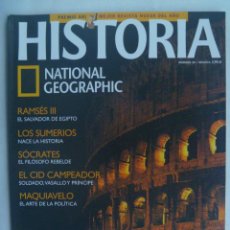 Coleccionismo de National Geographic: REVISTA DE HISTORIA DE NATIONAL GEOGRAPHIC. Nº 28: COLISEO, CID CAMPEADOR, SUMERIOS, MAQUIAVELO, ET. Lote 187473351