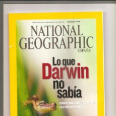 Coleccionismo de National Geographic: NATIONAL GEOGRAPHIC. FEBRERO 2009. DARWIN. SICILIA. SIBERIA. TARAHUMARAS. Lote 196779345