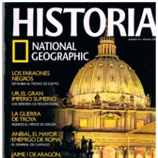 Coleccionismo de National Geographic: HISTORIA NATIONAL GEOGRAPHIC Nº 59, LOS FARAONES NEGROS, JAIME I EL CONQUISTADOR, LA GUERRA DE TROYA. Lote 257272405