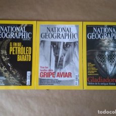 Coleccionismo de National Geographic: NATIONAL GEOGRAPHIC ESPAÑA. JUNIO 2004 OCTUBRE NOVIEMBRE 2005. Lote 281802393