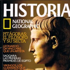 Coleccionismo de National Geographic: HISTORIA NATIONAL GEOGRAPHIC Nº 12, PITAGORAS, EL FILOSOFO Y SU SECTA, LEONARDO DA VINCI, VIKINGOS. Lote 291879928