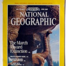 Collezionismo di National Geographic: NATIONAL GEOGRAPHIC - JUNE 1989 - THE MARCH TOWARD EXTINCTION