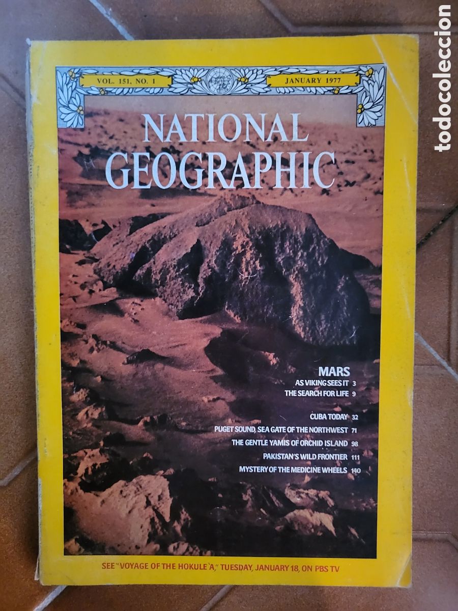 Colecionismo da National Geographic: Enero 1977 (volumen 151 n&uacute;mero 1) Revista National Geographic. EDICI&Oacute;N INGLESA