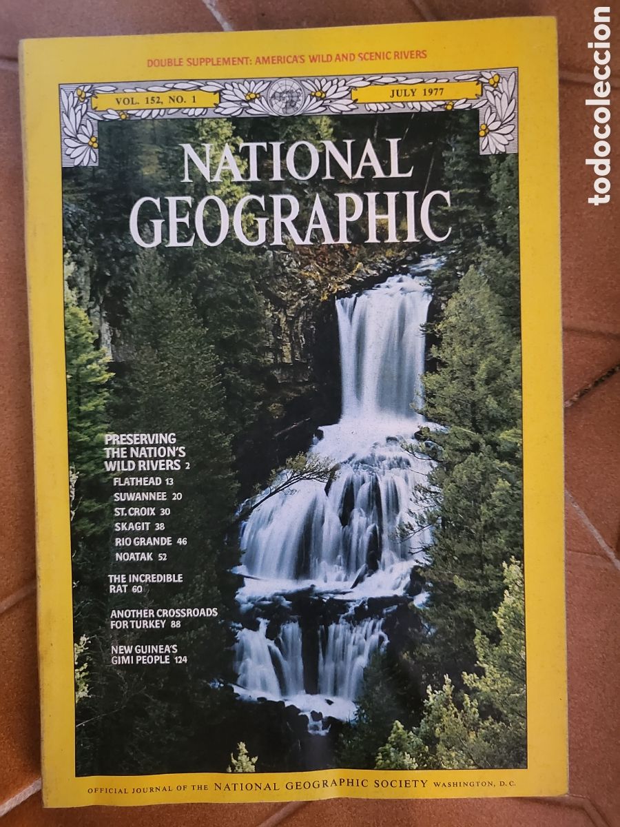 Collezionismo di National Geographic: Julio 1977 (volumen 152 n&uacute;mero 1) Revista National Geographic. EDICI&Oacute;N INGLESA