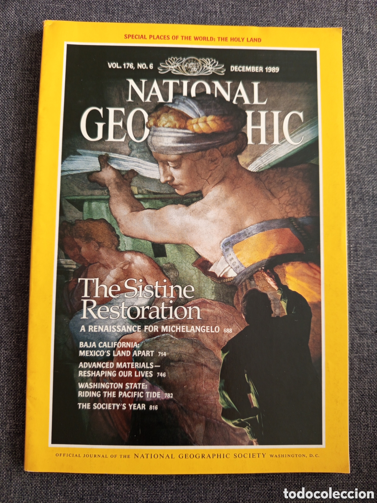 Coleccionismo de National Geographic: REVISTA NATIONAL GEOGRAPHIC DECEMBER 1989 (THE SISTINE RESTORATION / RESTAURACION CAPILLA SIXTINA)