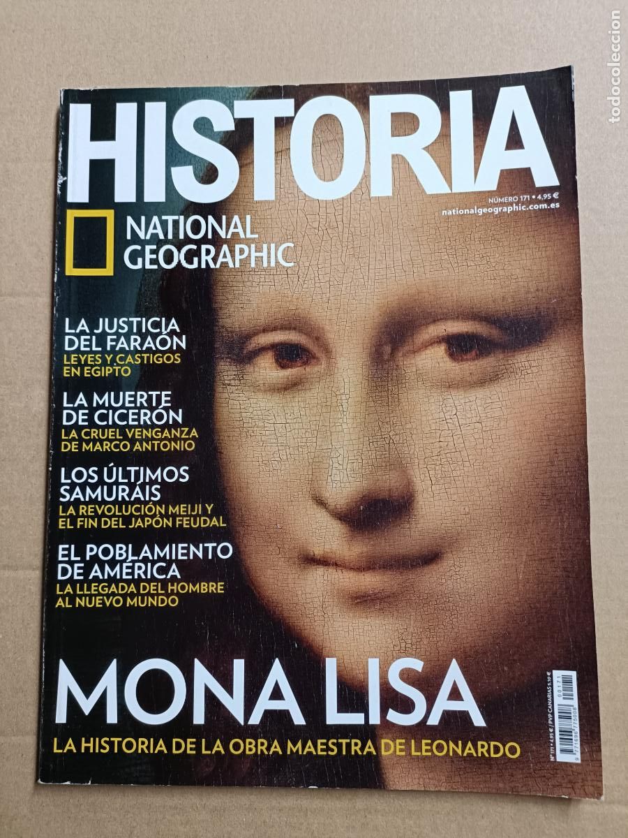 Coleccionismo de National Geographic: HISTORIA NATIONAL GEOGRAPHIC 171. MONALISA. EL POBLAMIENTO DE AM&Eacute;RICA. LOS &Uacute;LTIMOS SAMUR&Aacute;IS. TEMPLO