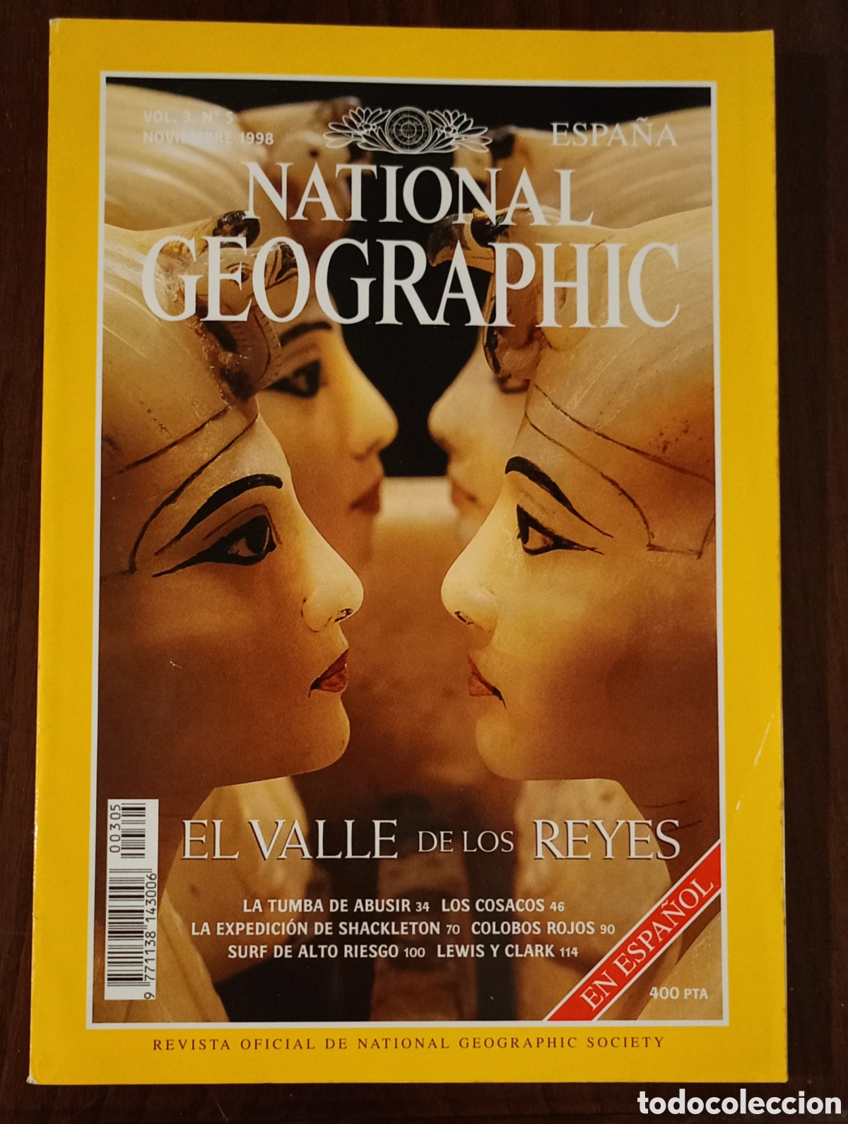 Coleccionismo de National Geographic: Revista National Geographic vol3 n&uacute;m 5 El valle de los reyes. Noviembre 1998