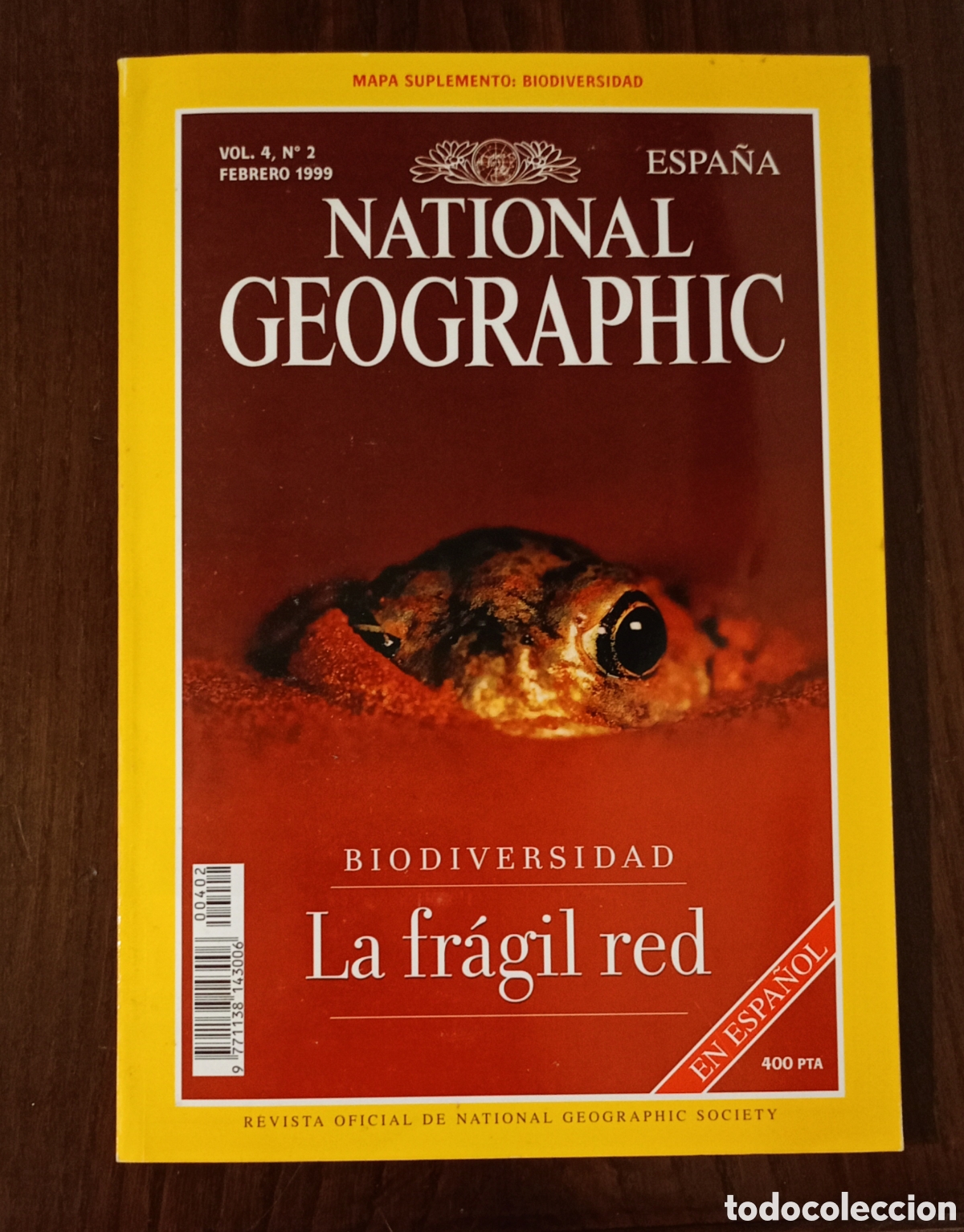 Coleccionismo de National Geographic: Revista National Geographic en espa&ntilde;ol. Biodiversidad.La fr&aacute;gil red.