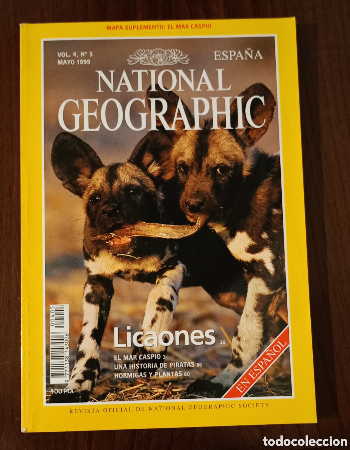 Coleccionismo de National Geographic: Revista National Geographic en espa&ntilde;ol. Licaones. Mayo 1999.