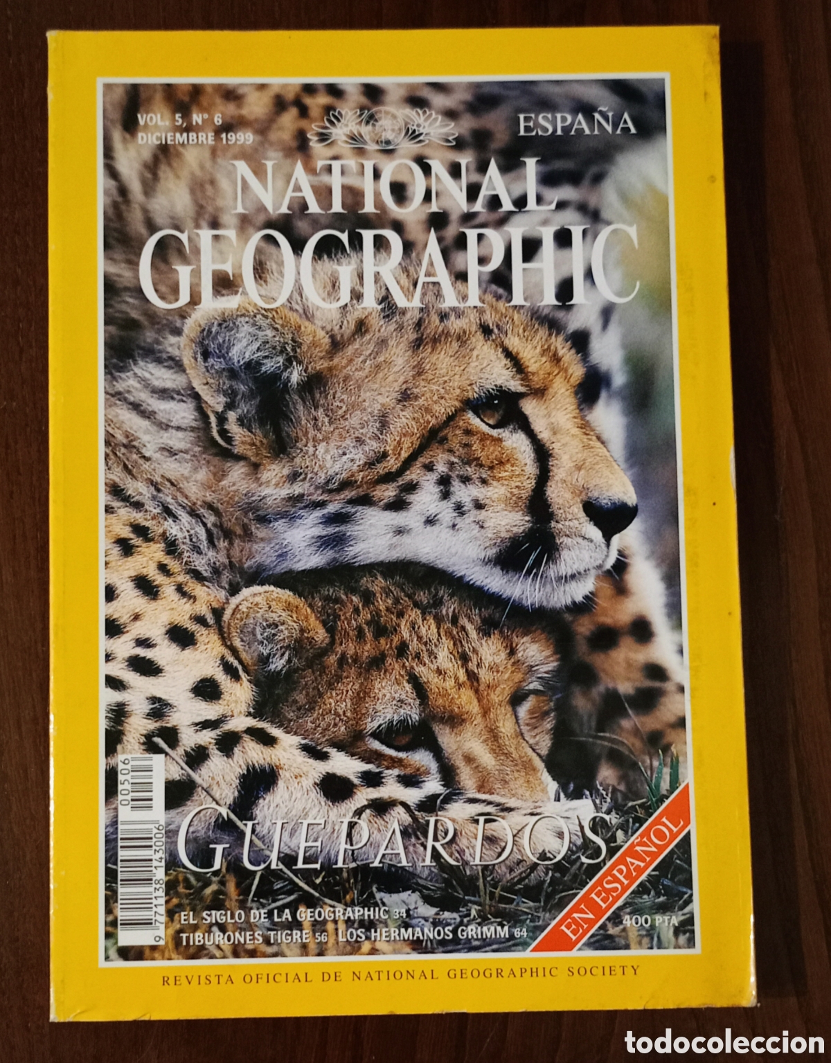 Coleccionismo de National Geographic: Revista National Geographic en espa&ntilde;ol. Guepardos.