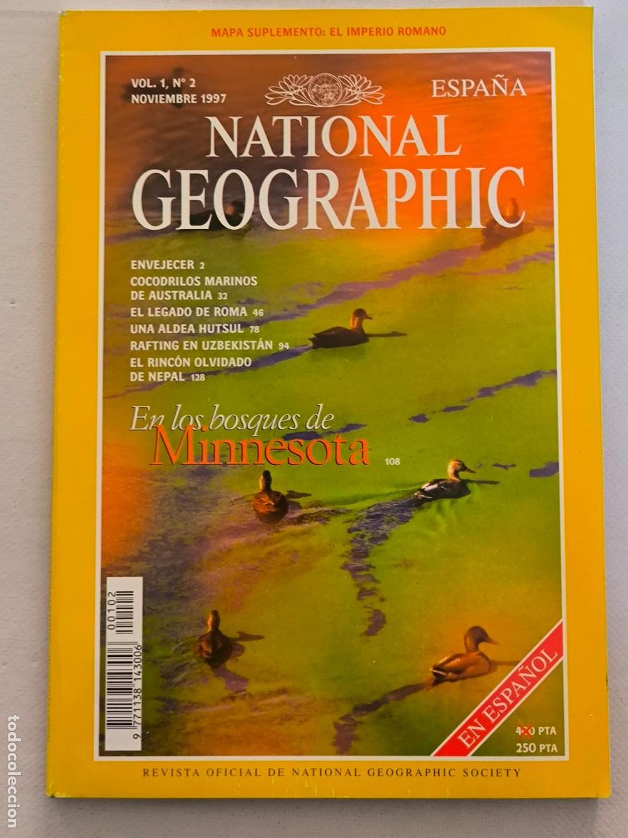 Coleccionismo de National Geographic: REVISTA NATIONAL GEOGRAPHIC VOL. 1 N&ordm; 2 - NOVIEMBRE 1997 - EN LOS BOSQUES DE MINNESOTA (HA)