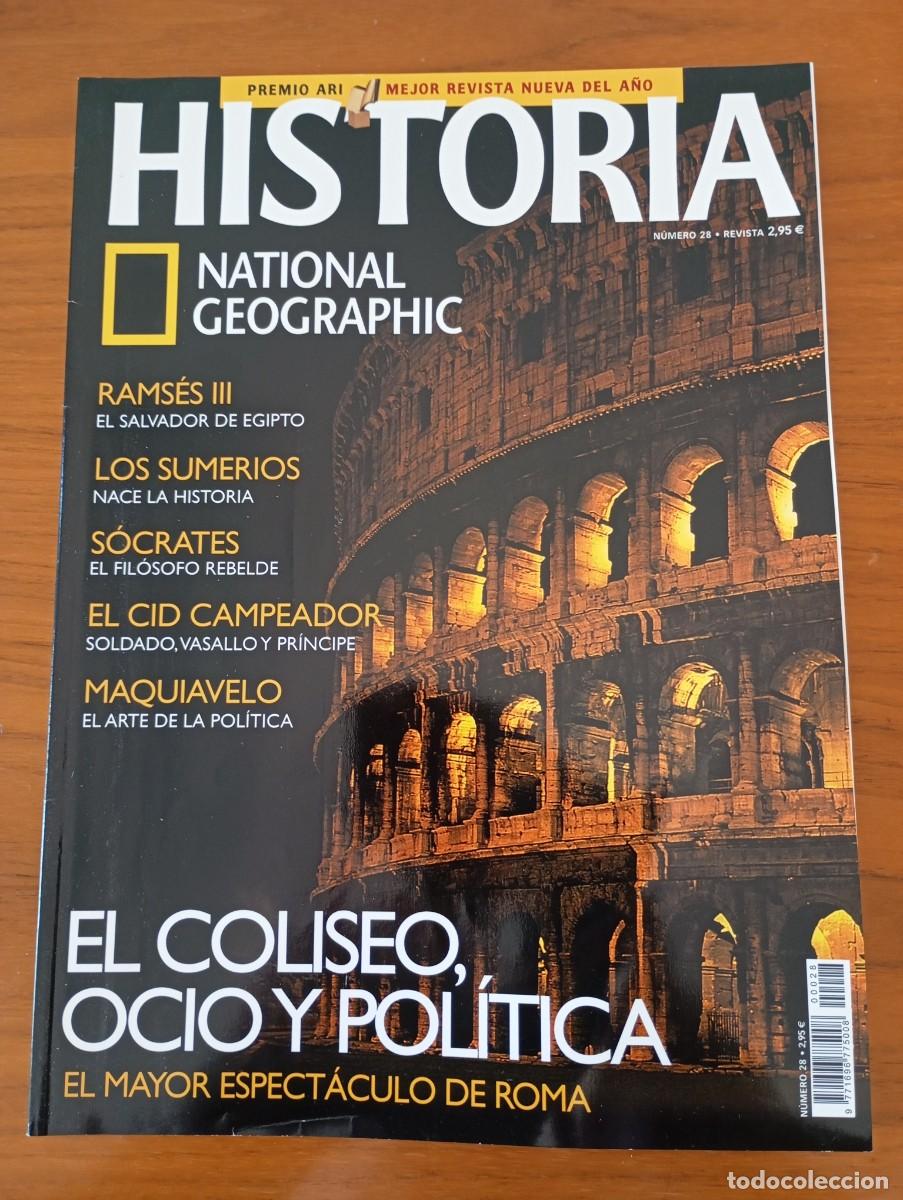 Coleccionismo de National Geographic: HISTORIA NATIONAL GEOGRAPHIC NUM 28. EL COLISEO, RAMSES III, EL CID, MAQUIAVELO