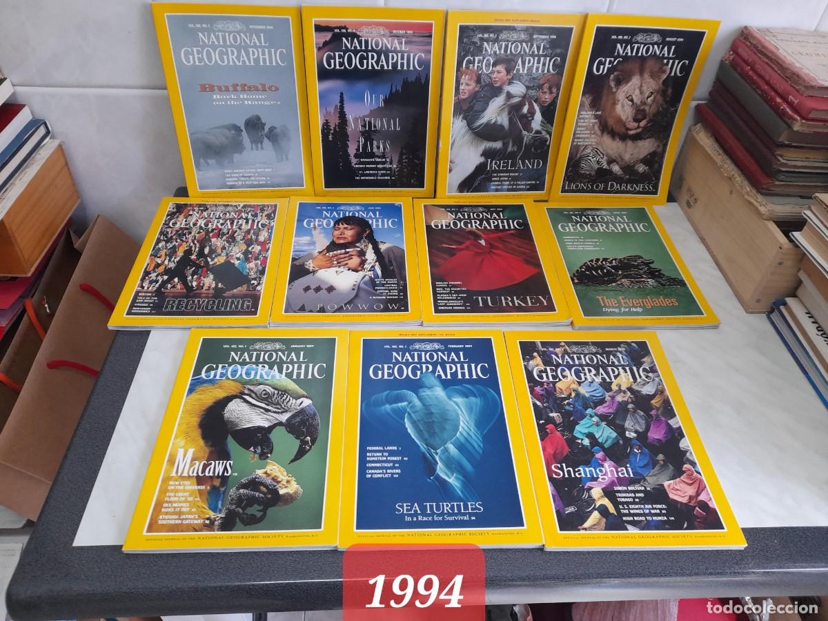 Coleccionismo de National Geographic: NATIONAL GEOGRAPHIC EDICI&Oacute;N USA. A&Ntilde;O 1994. 11 N&Uacute;MEROS . FALTA EL MES DE DICIEMBRE.