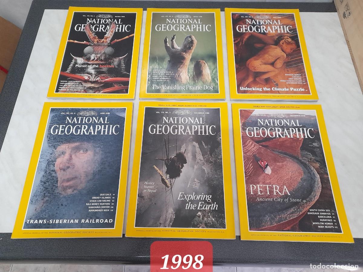 Coleccionismo de National Geographic: NATIONAL GEOGRAPHIC EDICI&Oacute;N USA. A&Ntilde;O 1998. 6 N&Uacute;MEROS: MARZO, ABRIL, MAYO, JUNIO, NOVIEMBRE Y DICIEMB
