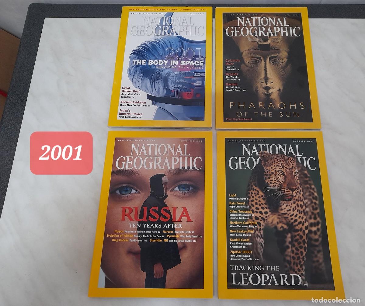 Coleccionismo de National Geographic: NATIONAL GEOGRAPHIC EDICI&Oacute;N USA. A&Ntilde;O 2001. 4 N&Uacute;MEROS: ENERO, ABRIL, OCTUBRE Y NOVIEMBRE.