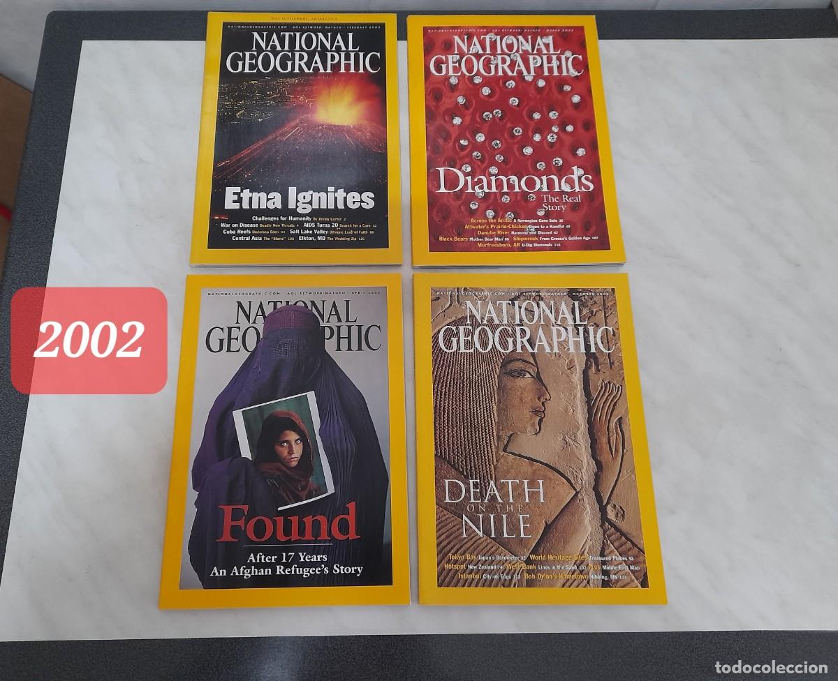 Coleccionismo de National Geographic: NATIONAL GEOGRAPHIC EDICI&Oacute;N USA. A&Ntilde;O 2002. 4 N&Uacute;MEROS: MARZO, ABRIL, OCTUBRE.