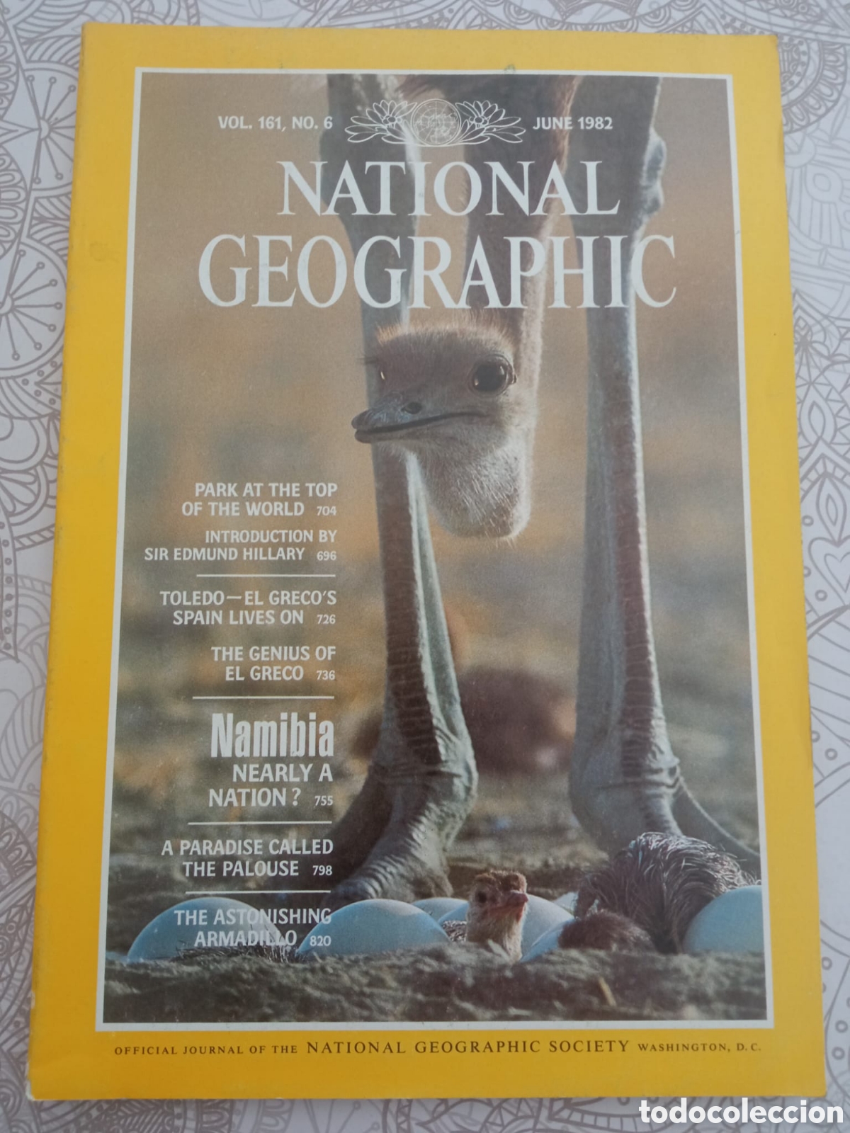 Coleccionismo de National Geographic: Revista National Geographic, edici&oacute;n EEUU, junio de 1982