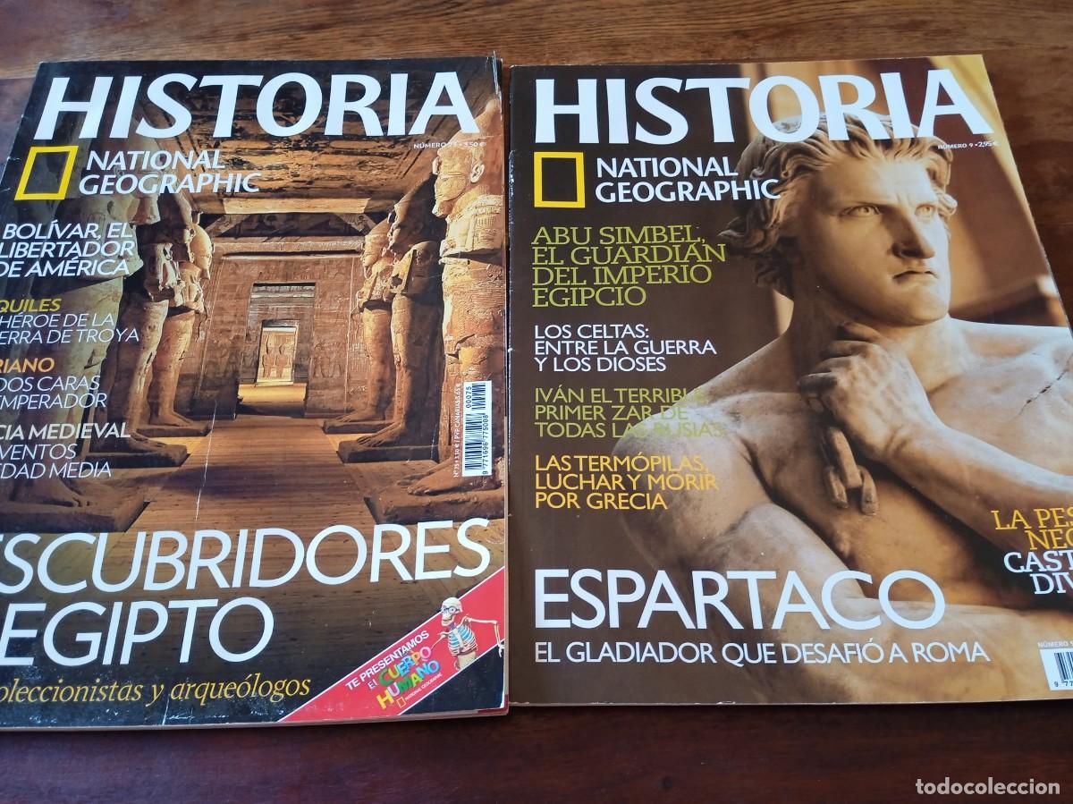 Collectionnisme de National Geographic: Lote de 2 revistas HISTORIA NATIONAL GEOGRAPHIC N&ordm; 9 y 57 buen estado