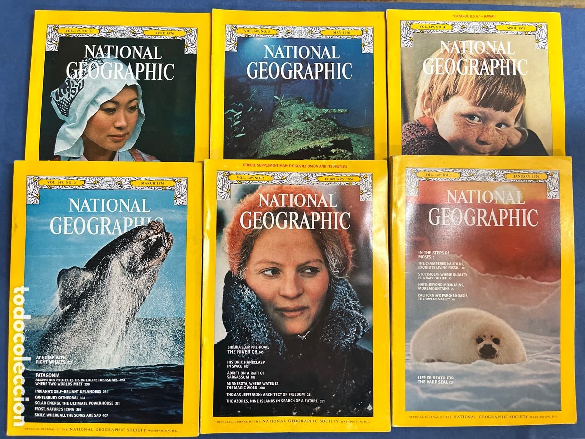 Sammeln von National Geographic: National Geographic 1976. January February March April May June