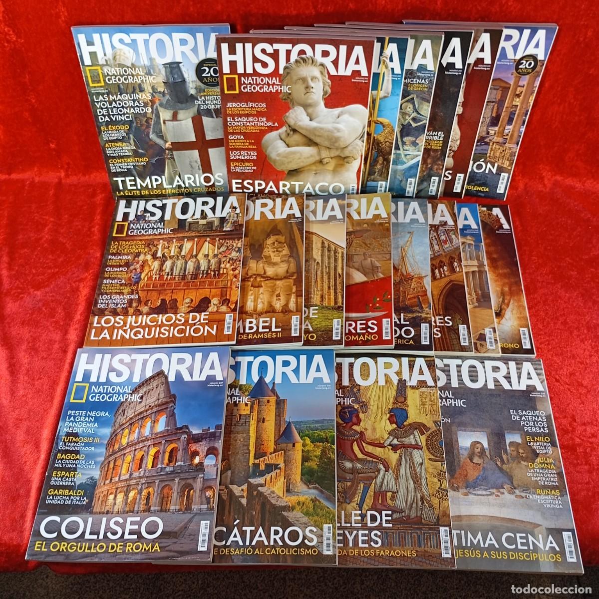 Collection of National Geographic: HISTORIA - NATIONAL GEOGRAPHIC - 19 REVISTAS - OPORTUNIDAD - INCLUYE ESPECIAL 20 A&Ntilde;OS / 661