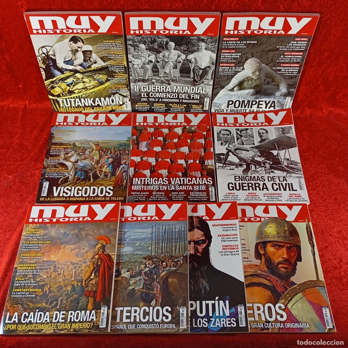 Collection of National Geographic: MUY HISTORIA - 10 REVISTAS - OPORTUNIDAD - INCLUYE ESPECIAL TUTANKAM&Oacute;N - VER N&ordm; EN FOTOS / 662