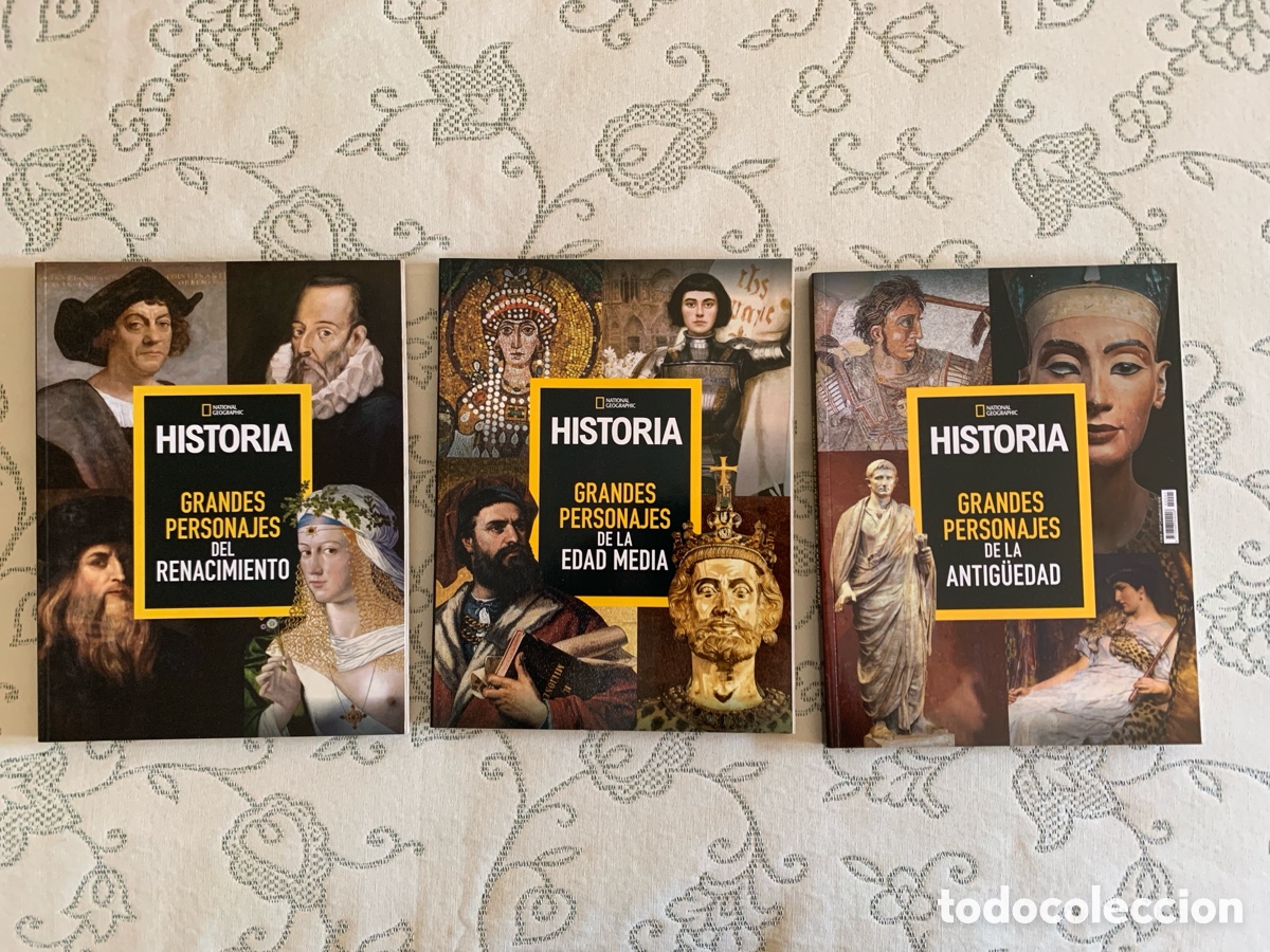 Coleccionismo de National Geographic: Colecci&oacute;n National Geographic Historia &ndash; Grandes Personajes (3 tomos)