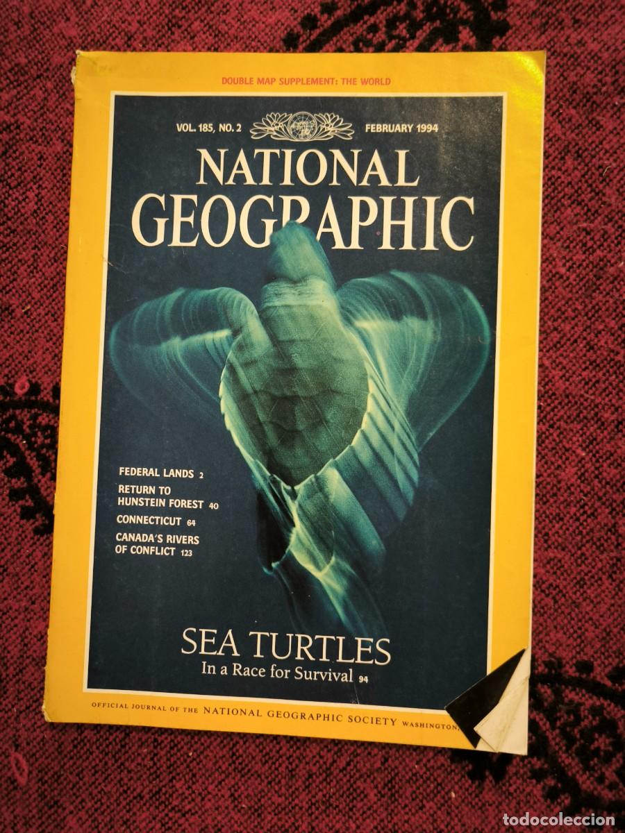 Coleccionismo de National Geographic: National Geographic En Ingl&eacute;s Febrero 1994 Tortugas Marinas
