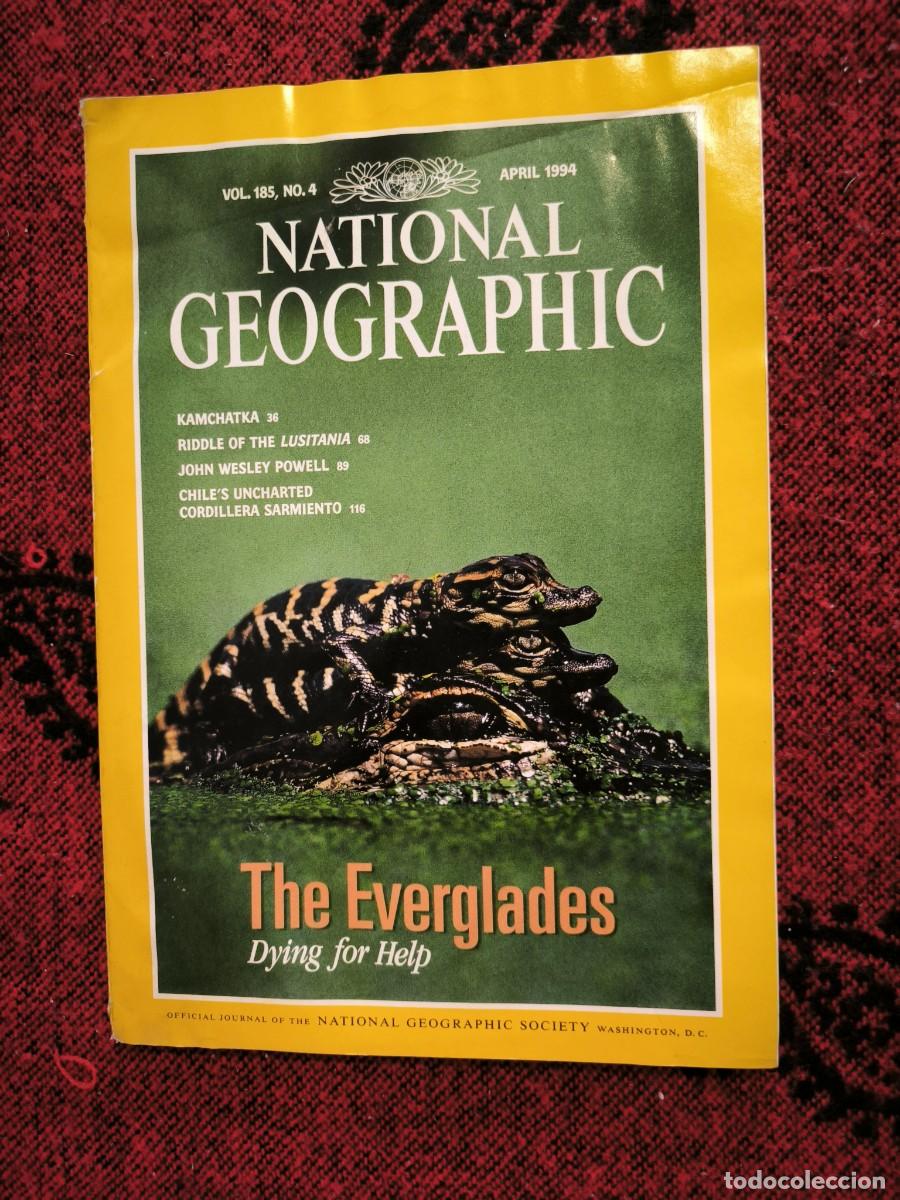 Coleccionismo de National Geographic: National Geographic En Ingl&eacute;s Abril 1994 Everglades Lusitania Kamchatka Chile Powell