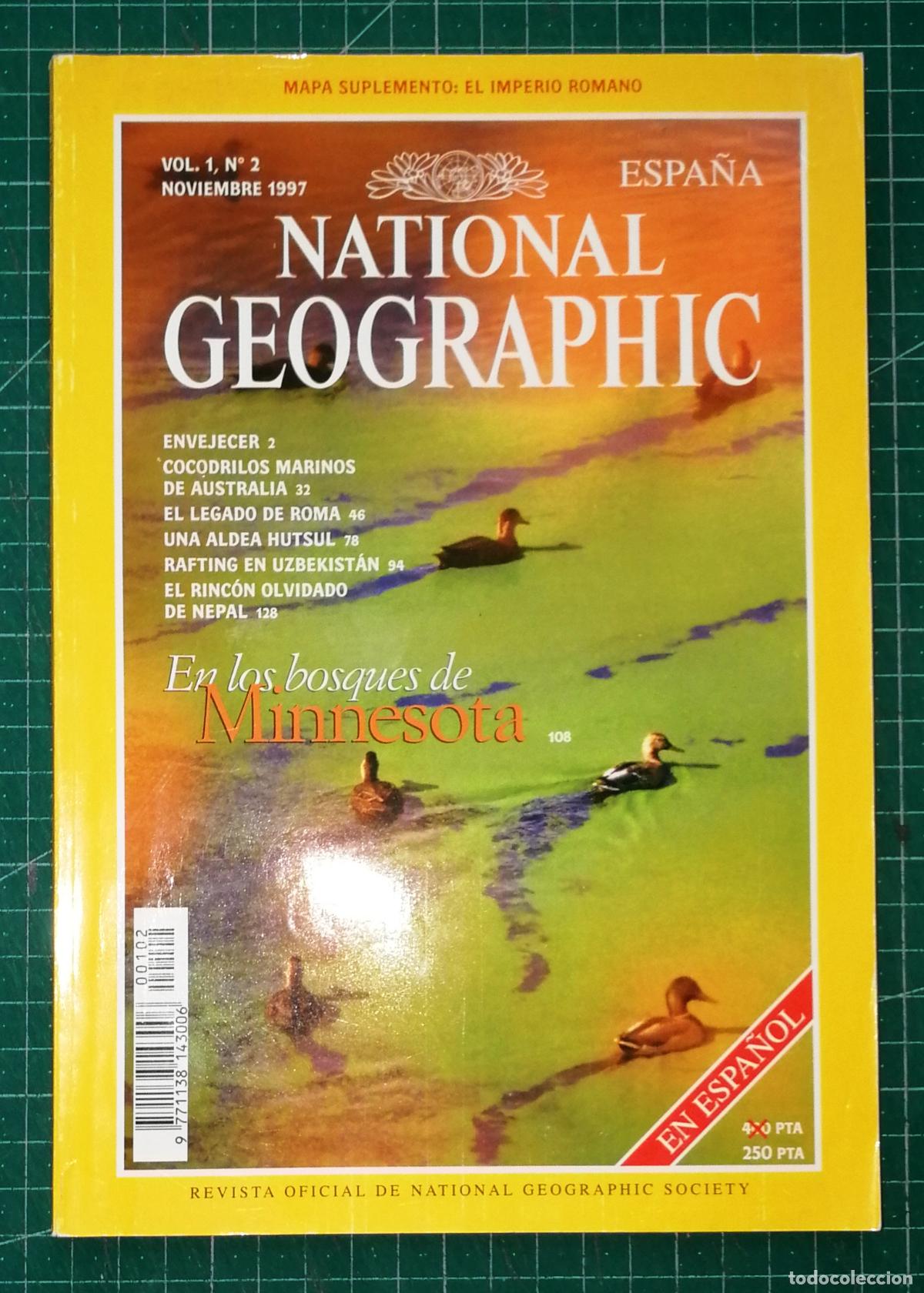 Coleccionismo de National Geographic: NATIONAL GEOGRAPHIC. VOL. 1, N&ordm; 2. NOVIEMBRE 1997. ESPA&Ntilde;A. - RBA Publicaciones