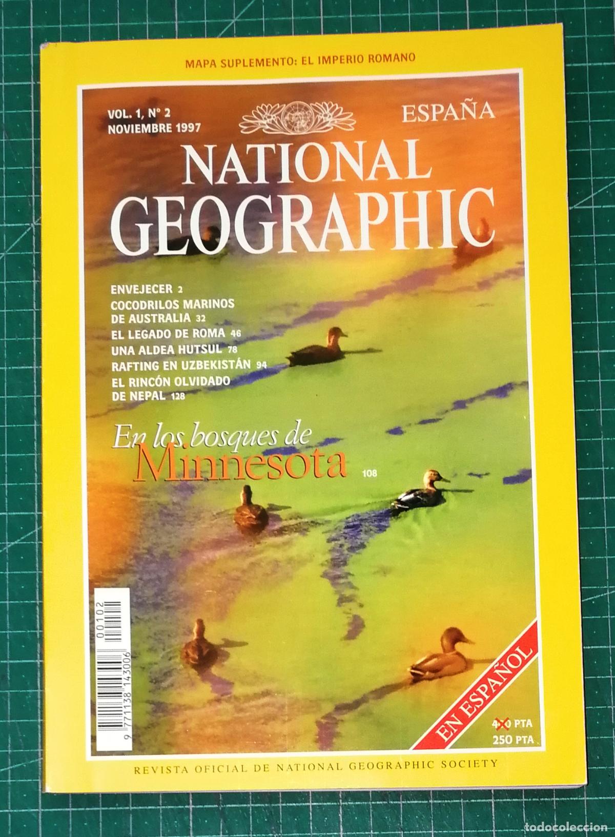 Coleccionismo de National Geographic: NATIONAL GEOGRAPHIC. VOL. 1, N&ordm; 2. NOVIEMBRE 1997. ESPA&Ntilde;A. - RBA Publicaciones