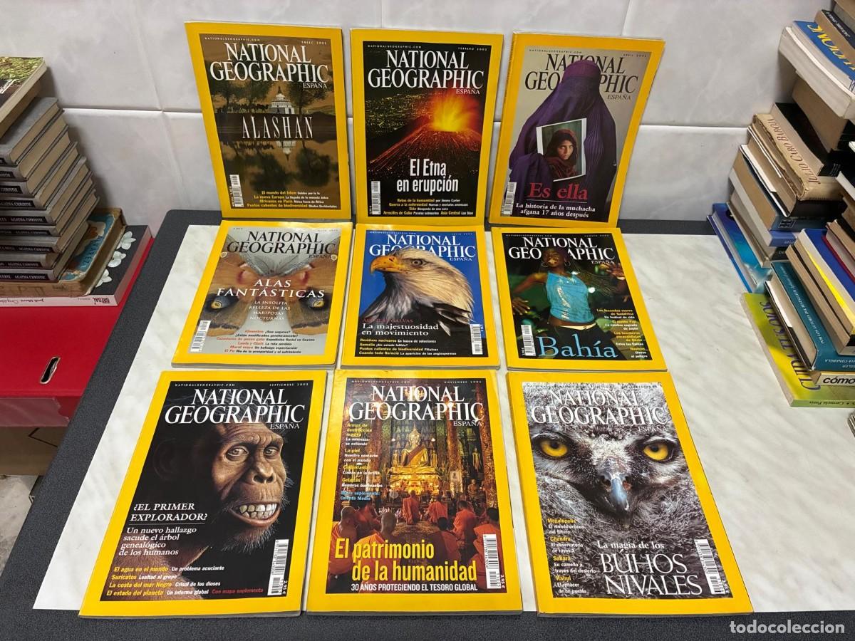 Coleccionismo de National Geographic: 9 N&Uacute;MEROS 2002 NATIONAL GEOGRAPHIC ESPA&Ntilde;A. PEDIDO M&Iacute;NIMO 5 EUROS. FALTAN 3 PARA COMPLETAR EL A&Ntilde;O.