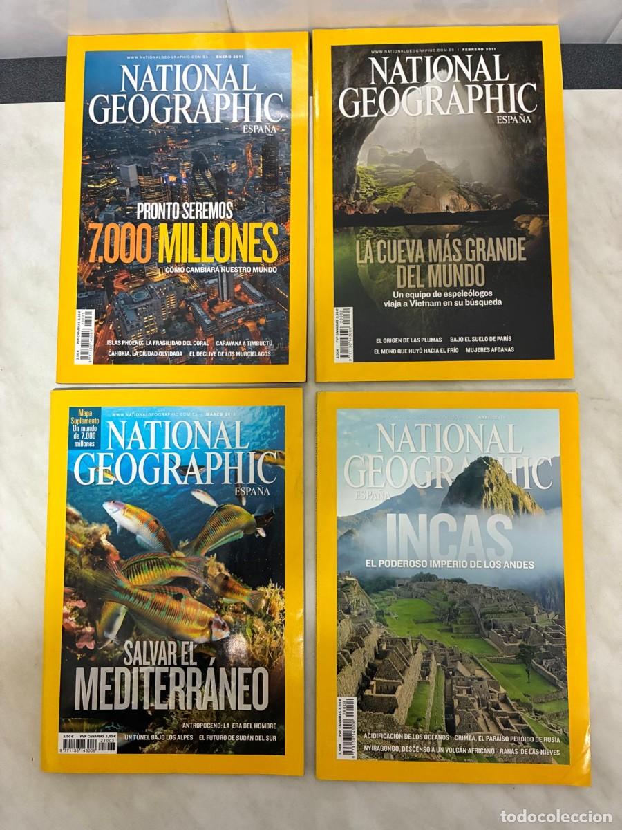 Coleccionismo de National Geographic: 4 N&Uacute;MEROS A&Ntilde;O 2011 NATIONAL GEOGRAPHIC ESPA&Ntilde;A. PEDIDO M&Iacute;NIMO 5 EUROS. DE ENERO A ABRIL.