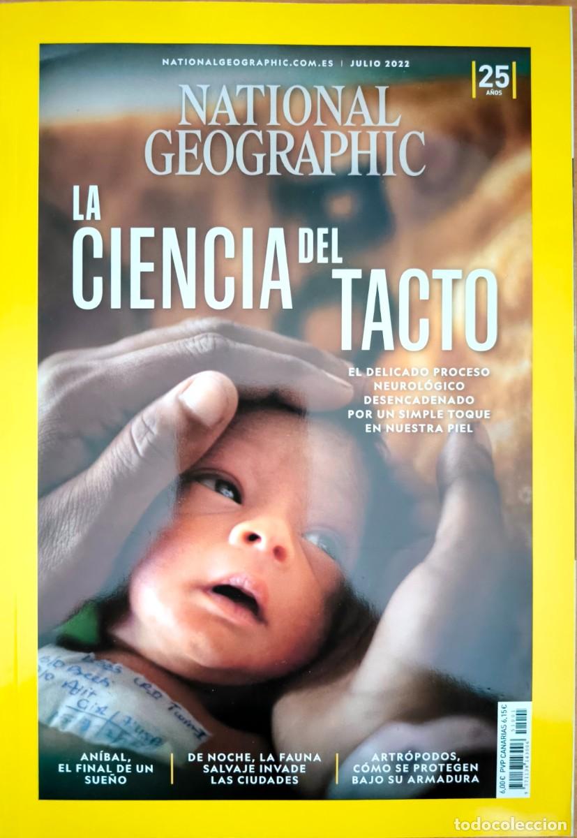 Coleccionismo de National Geographic: National Geographic Julio 2022 - La Ciencia del Tacto