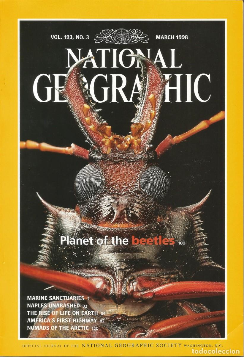 Coleccionismo de National Geographic: Revista National Geographic - Planet of beetles - Vol. 193, No.3 March 1998 - Edici&oacute;n norteamericana